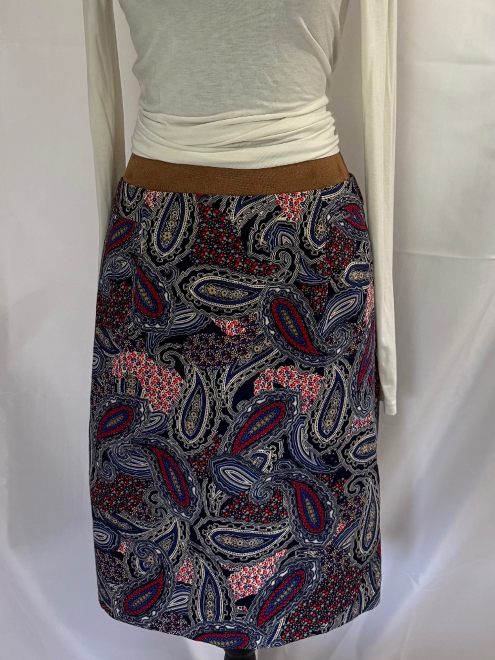 Tommy Hilfiger Classic Paisley Floral Mini Skirt - Size 10